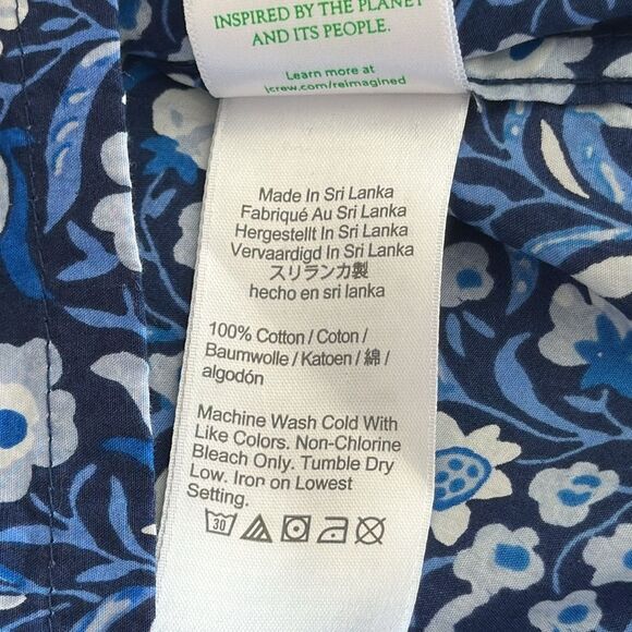 J. Crew Women’s Long-sleeve cotton poplin pajama top in floral flourish Size M - Picture 11 of 12